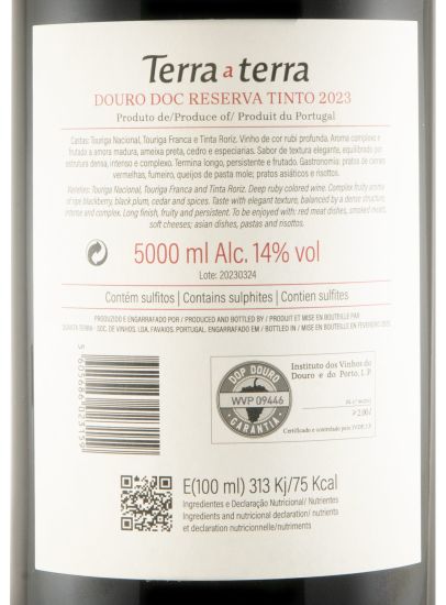 2023 Terra a Terra Reserva tinto 5L