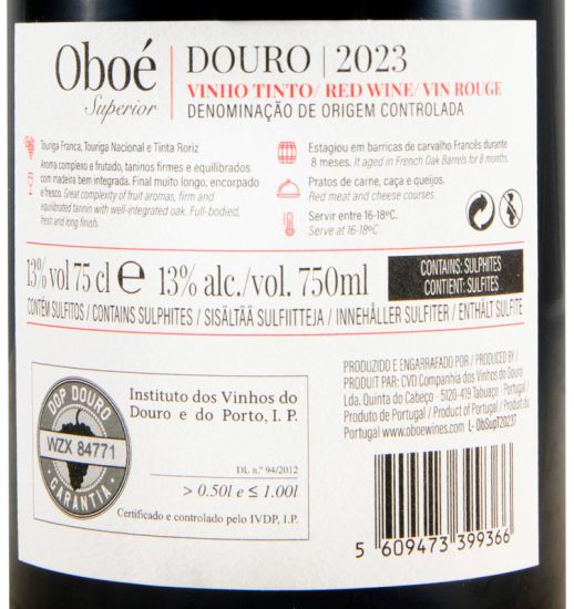 2023 Oboé Superior tinto