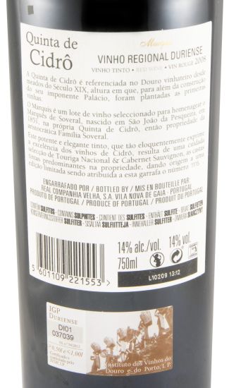 2008 Quinta de Cidrô Marquis tinto