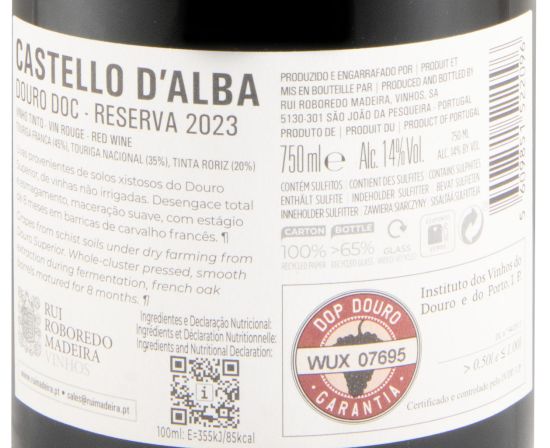 2023 Castello D'Alba Reserva tinto