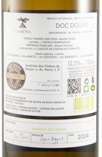 2024 Quinta de La Rosa Reserva white