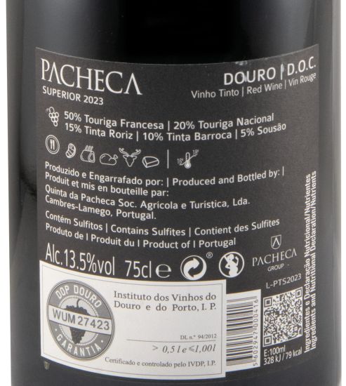 2023 Pacheca Superior tinto