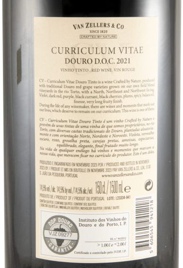 2021 Curriculum Vitae tinto 1,5L