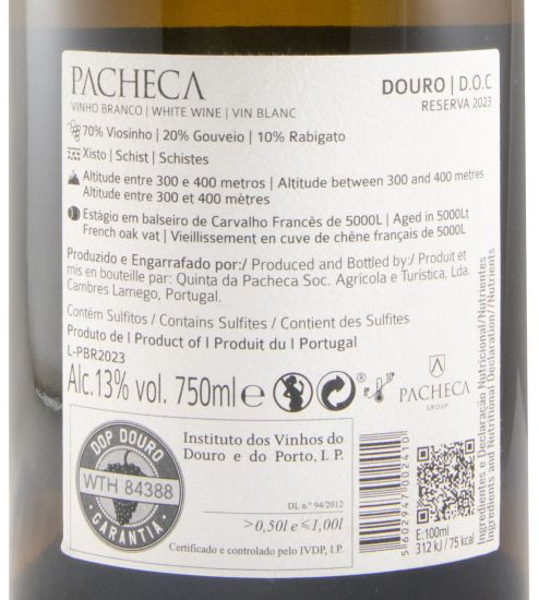 2023 Pacheca Reserva branco
