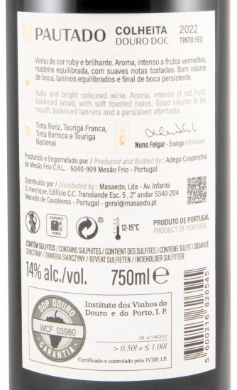 2022 Pautado Colheita tinto