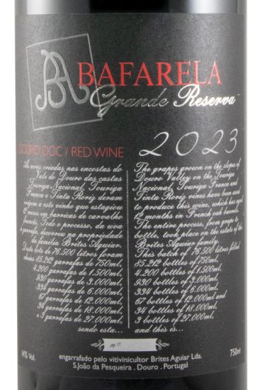 2023 Bafarela Grande Reserva tinto