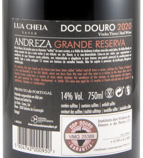 2020 Andreza Grande Reserva red (damaged label)