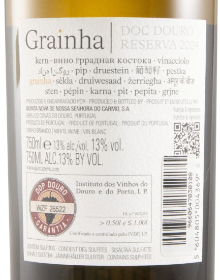 2024 Quinta Nova Grainha Reserva branco