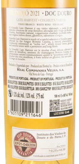 2021 Grandjó Late Harvest white 37.5cl