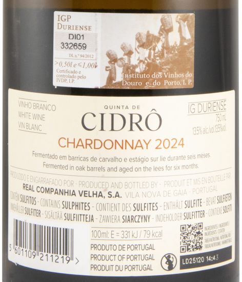 2024 Quinta de Cidrô Chardonnay white