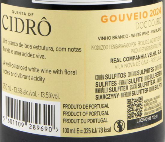 2024 Quinta de Cidrô Gouveio white