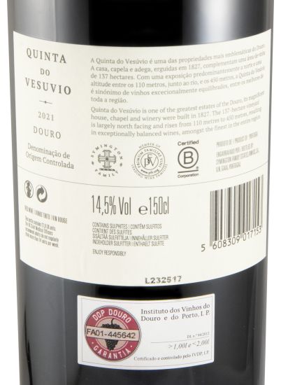 2021 Quinta do Vesuvio red 1.5L