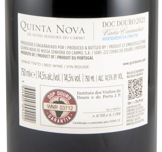 2021 Quinta Nova Vinha Centenária P28/P21 red