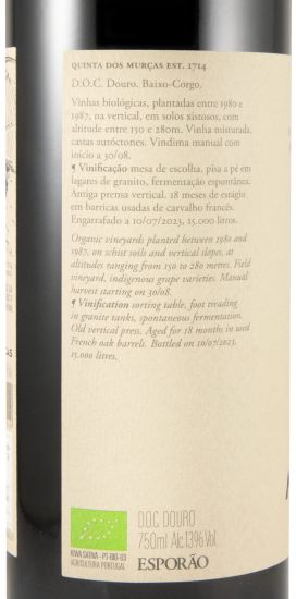 2021 Quinta dos Murças Reserva organic red
