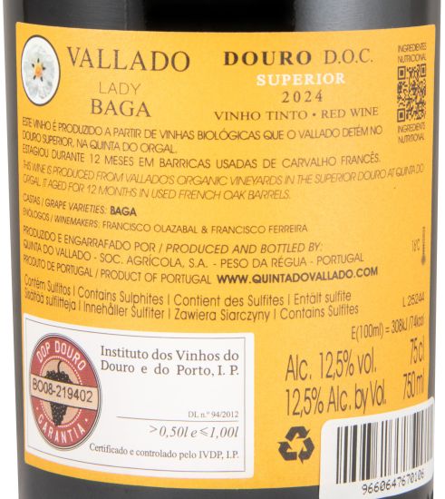 2024 Vallado Lady Baga tinto