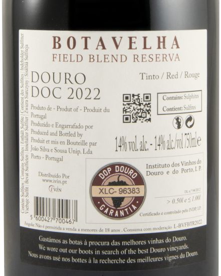 2022 Bota Velha Field Blend Reserva red