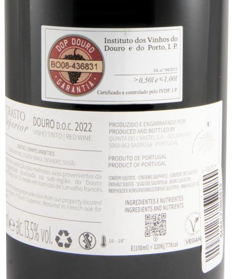 2022 Crasto Superior red