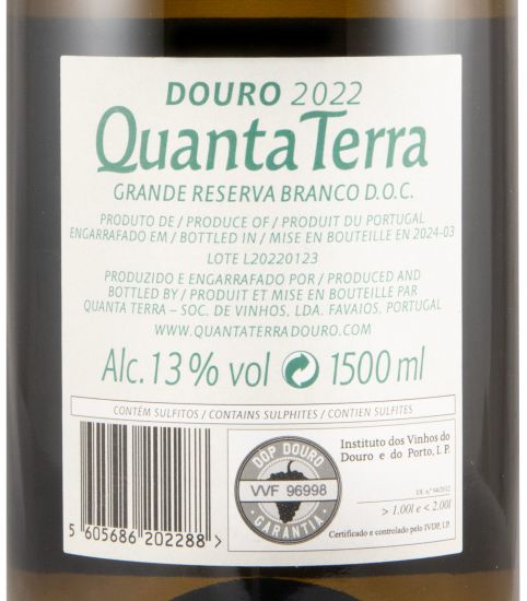 2022 Quanta Terra Grande Reserva branco 1,5L
