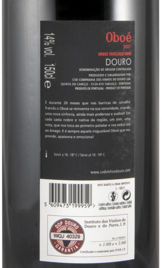 2021 Oboé Som de Barrica tinto 1,5L