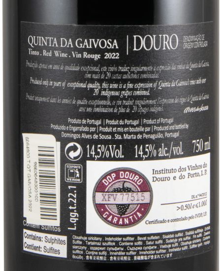 2022 Quinta da Gaivosa tinto