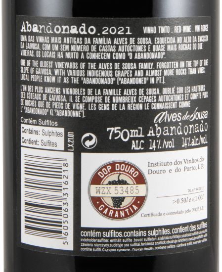 2021 Alves de Sousa Abandonado tinto