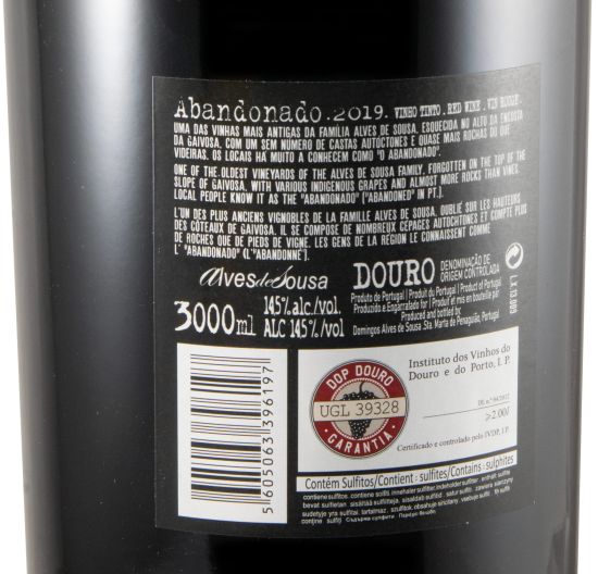 2019 Alves de Sousa Abandonado tinto 3L