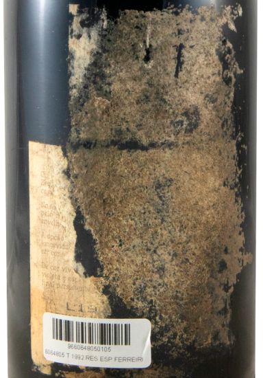 1992 Casa Ferreirinha Reserva Especial tinto (rótulo danificado)