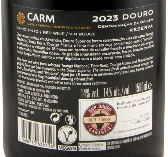 2023 CARM Reserva red 1.5L
