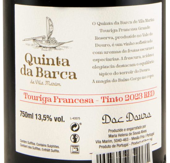 2023 Quinta da Barca Touriga Francesa Grande Reserva tinto