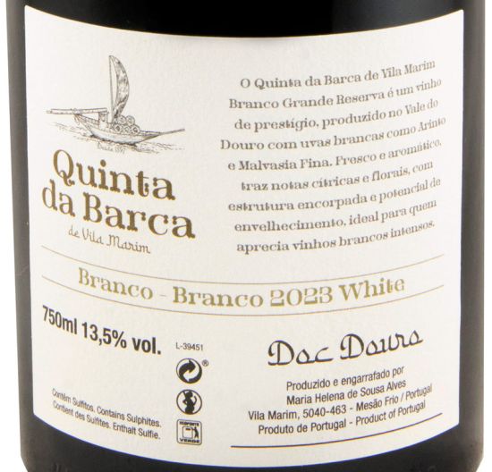 2023 Quinta da Barca Grande Reserva branco