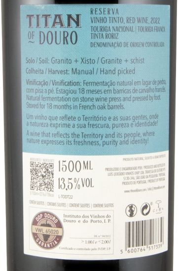 2022 Titan of Douro Reserva tinto 1,5L
