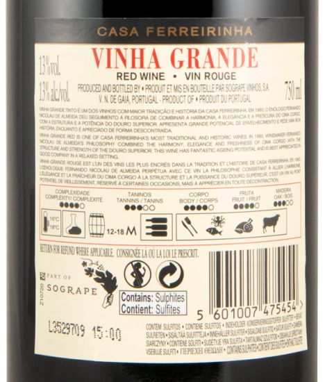 2023 Casa Ferreirinha Vinha Grande red