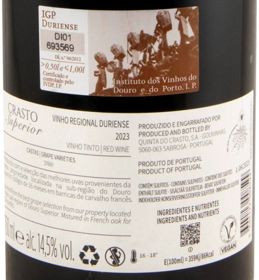 2023 Crasto Superior Syrah tinto
