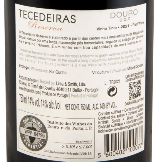 2021 Tecedeiras Reserva red