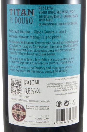 2021 Titan of Douro Reserva tinto 1,5L