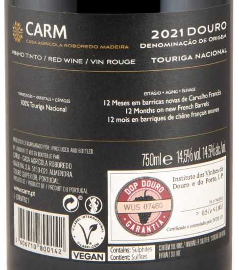 2021 CARM Touriga Nacional tinto