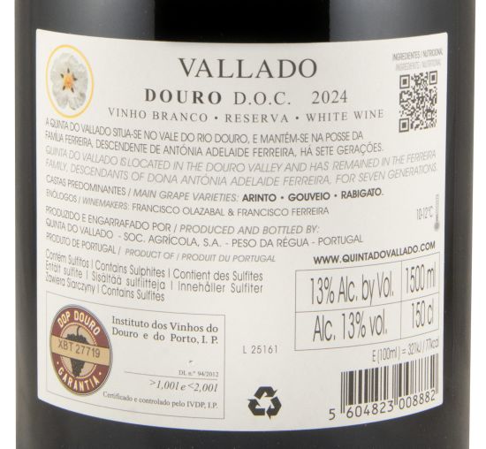 2024 Vallado Reserva branco 1,5L