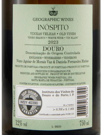 2023 Inóspito Chão de Areia Vinhas Velhas branco
