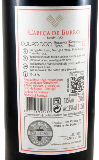 2021 Cabeça de Burro Reserva red