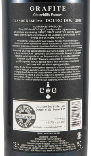 2016 Churchill's Grafite Grande Reserva tinto
