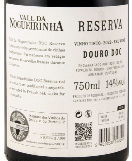 2022 Vall da Nogueirinha Reserva tinto
