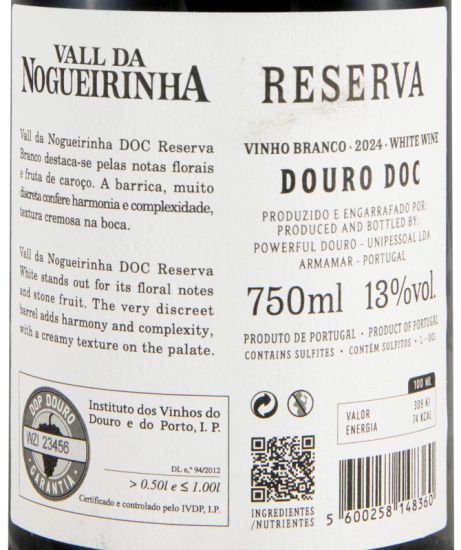 2024 Vall da Nogueirinha Reserva branco