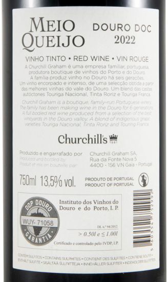 2022 Churchill's Meio Queijo tinto