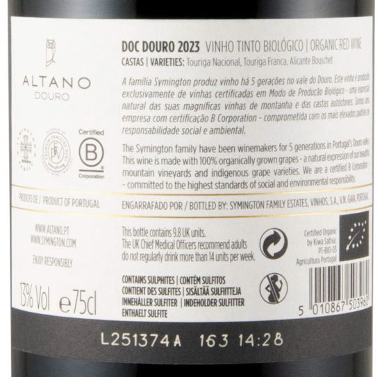 2023 Altano biológico tinto