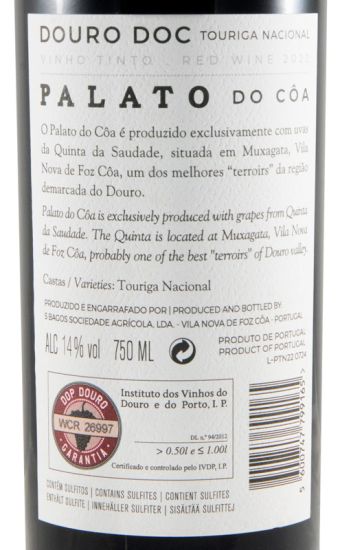 2022 Palato do Côa Touriga Nacional red