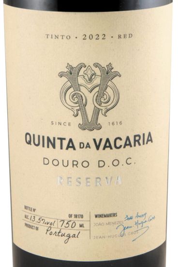2022 Quinta da Vacaria Reserva red