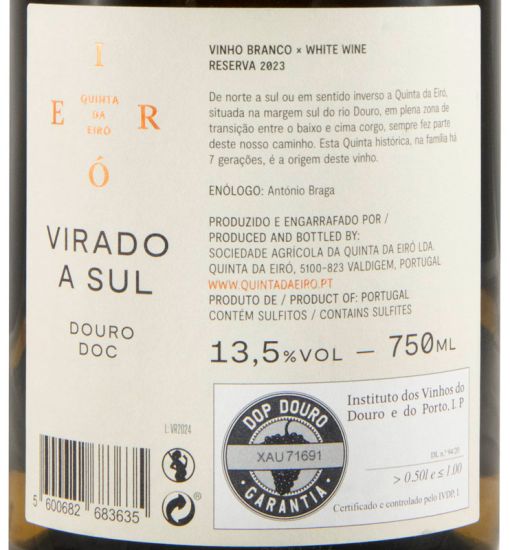 2023 Quinta da Eiró Virado a Sul Reserva branco