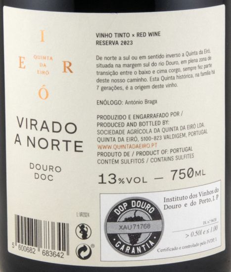 2023 Quinta da Eiró Virado a Norte Reserva tinto