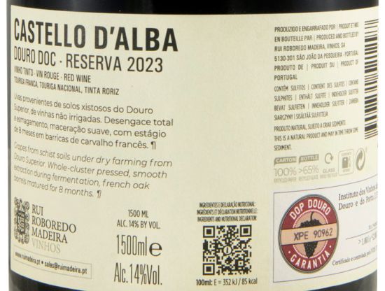 2023 Castello D'Alba Reserva red 1.5L
