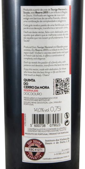 2013 Quinta do Cerro da Nora Reserva red